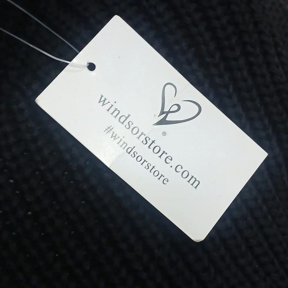 Bnwt Windsor Black Fedora with Crystal Beaded Band - 1 Sz Fits Most - Picture 4 of 7